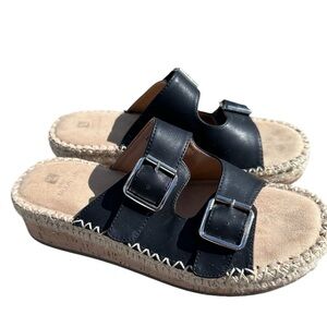 White Mountain cork slides sandals size 8.5